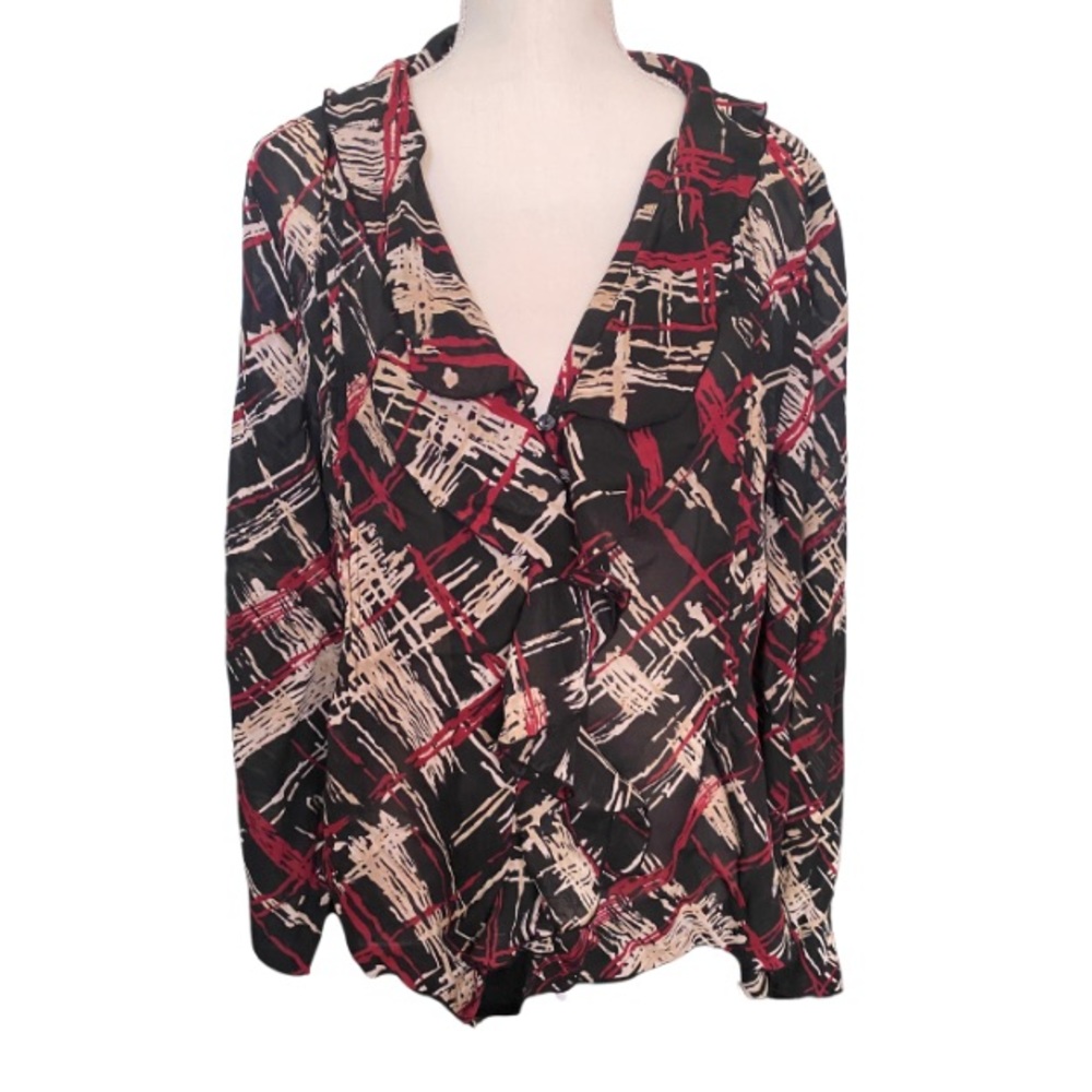 KATE LANDRY Women’s Long Sleeve Blouse Size XL - Picture 1 of 6